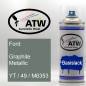 Preview: Ford, Graphite Metallic, YT / 49 / M6353: 400ml Sprühdose, von ATW Autoteile West.